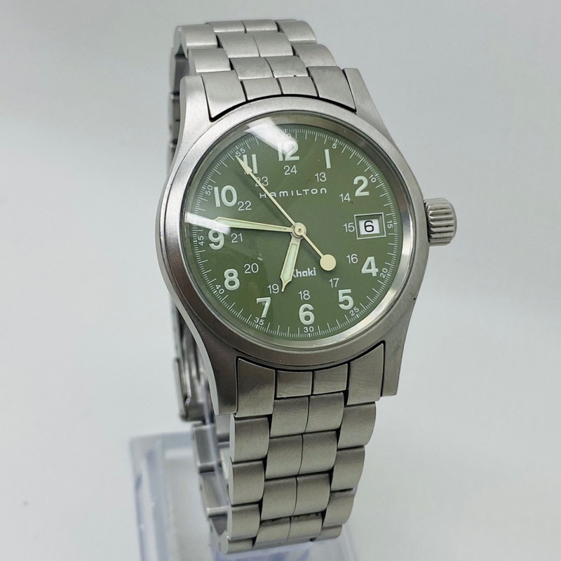 Hamilton Khaki 6359 Military Green Dial Quartz