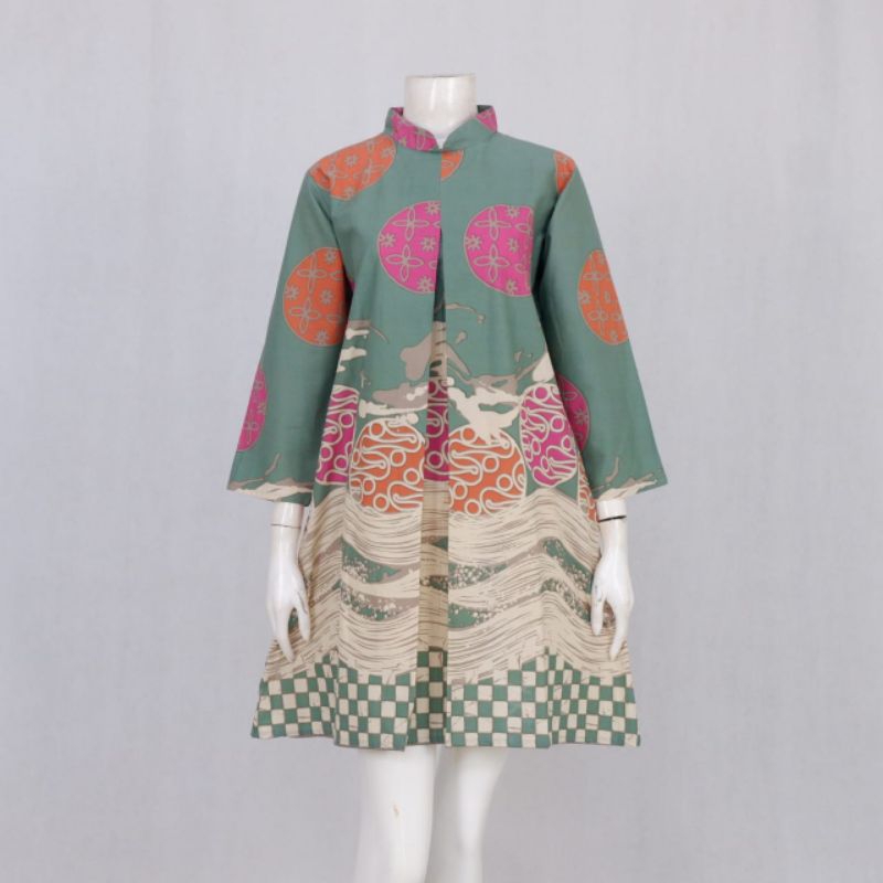Tunik Batik Mayangsari,bahan katun,resliting belakang,acara formal dan semiformal,size S.M.L.XL.XXL.