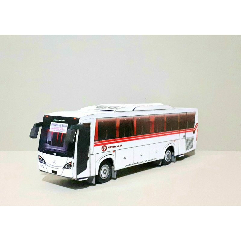 Miniatur papercraft Bus PRIMAJASA