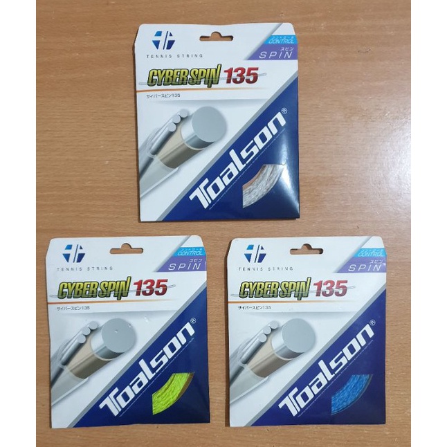 KODE F4X7 SENAR TENIS TOALSON CYBERSPIN 135 ORIGINAL JAPAN
