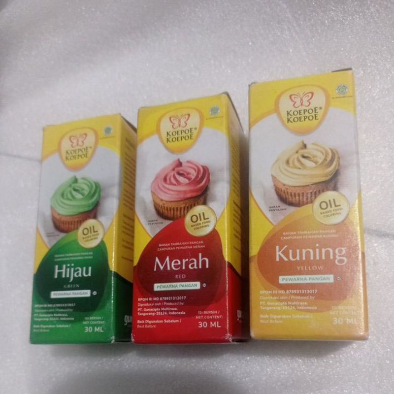

Koepo-Koepoe Pewarna Pangan Oil Based 30ml expired 2026