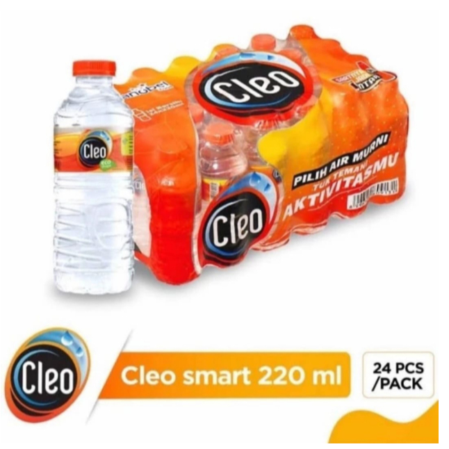 

Cleo 220ml botol - cleo mini - air mineral cleo - cleo botol 220ml - cleo smart 220ml