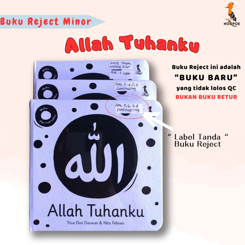 

KODE Q56V Buku Reject minor Allah Tuhanku Buku Bayi High Contrast Islamic Baby Book Boardbook