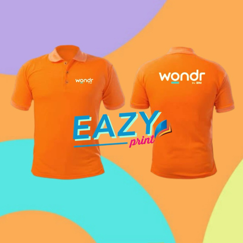 BAJU POLOSHIRT WONDR BY BNI SERAGAM WONDER BANK NEGARA INDONESIA STAFF KARYAWAN JUMAT BUMN