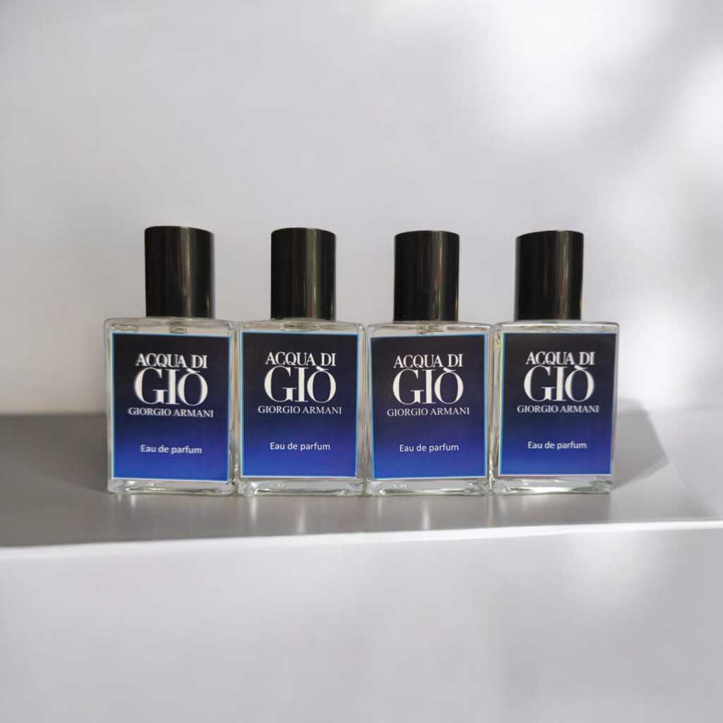 PARFUM ISI 4 AQUA D'GIO PARFUM PRIA / PARFUM WANITA / PARFUM UNISEX / TAHAN LAMA PEMIKAT REFIL TAHAN