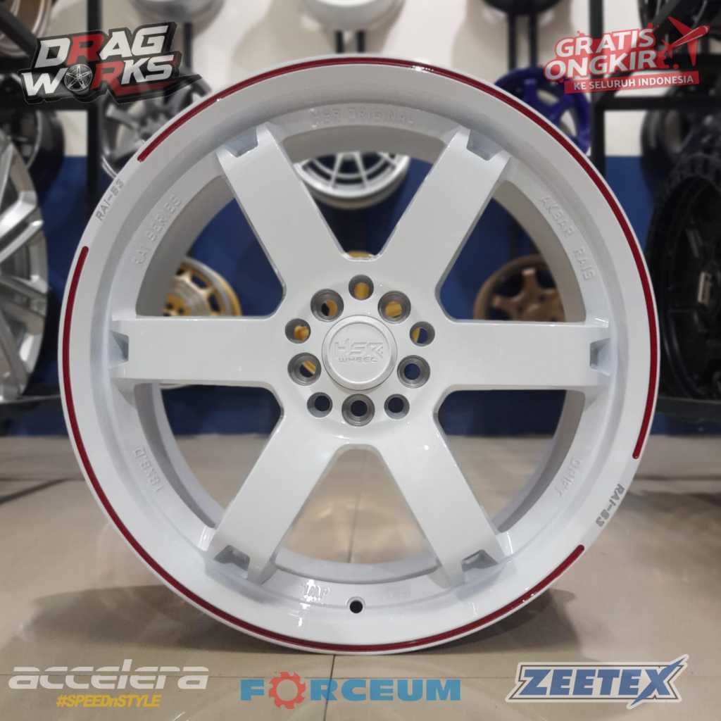 VELG MOBIL ORIGINAL HSR RAI S3 R18 BAUT 5 COCOK UNTUK NEW AVANZA XPANDER CAMRY CIVIC RUSH INNOVA DLL