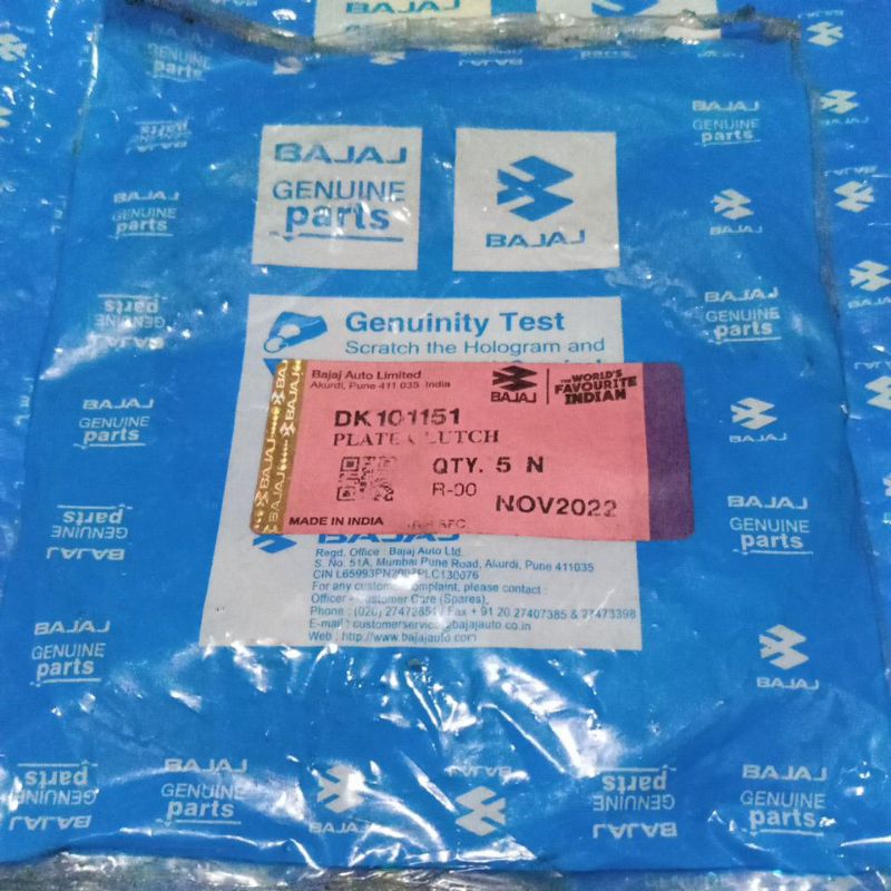 PLAT KOPLING PLAT BESI GESEK BAJAY PULSAR 180UG3 200DTSI ORIGINAL