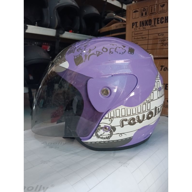 Helm kop model kymco, motif