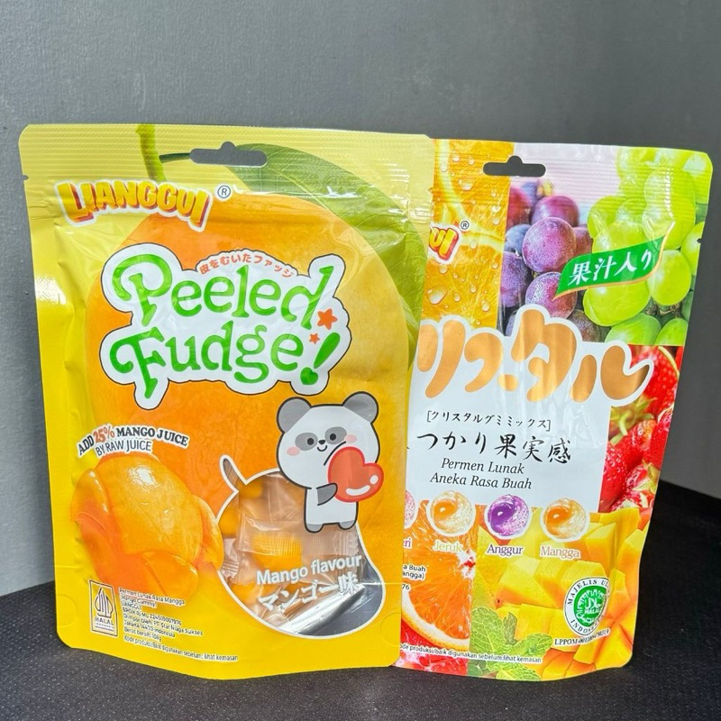

HALAL Lianggui Permen Kupas 4in1 All Fruit Peeled Gummy Permen Buah Permen Lunak Aneka Rasa Permen