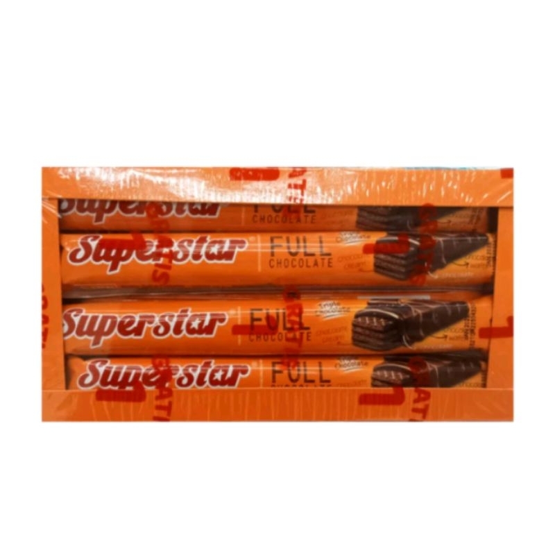 

wafer superstar full chocolate box isi 20 pcs x 16gr sn