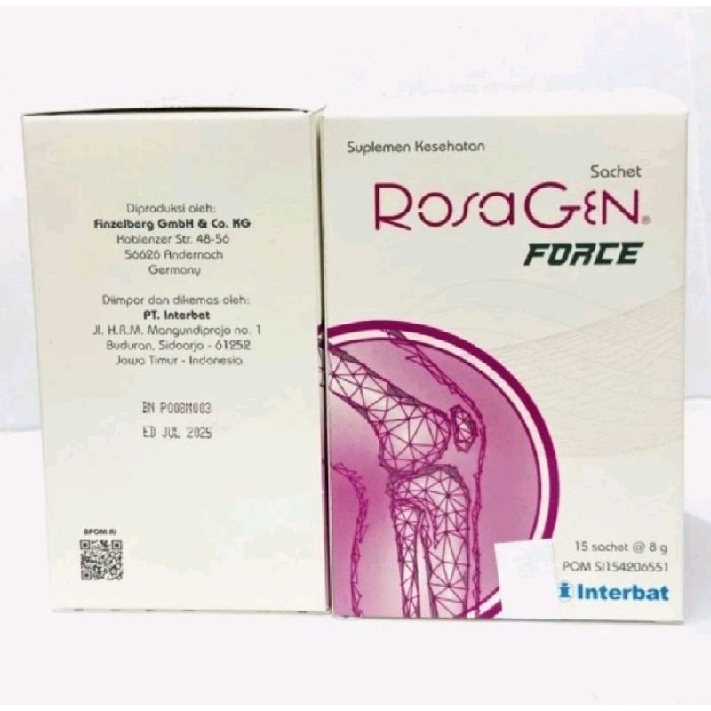 ROSAGEN 15 SACHET SUPLEMEN KESEHATAN SENDI ROSAGEN FORCE ASLI ORIGINAL