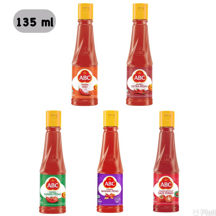 

Abc sambal asli / bawang goreng / extra pedas / extreme pedas 135 ml