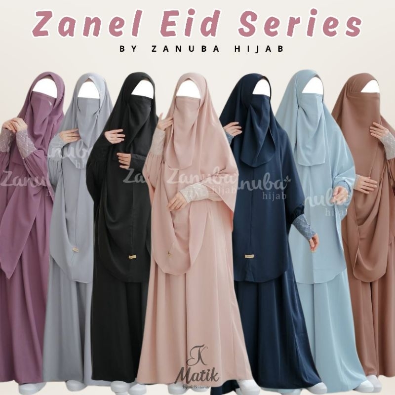 Abaya Zanel Eid Series 2024 by Zanuba Hijab | koko zanel | kemko zanel | kurta zanel | gamis zanel |