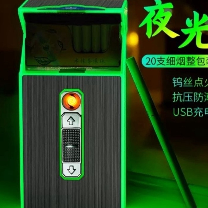 Langka kotak penyimpanan  api usb elektrik glow in the dark 3968