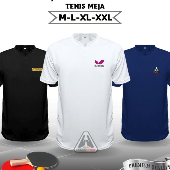 FG2 BPP JEKO Baju Pingpong Kerah Premium Dewasa Kaos Tenis Meja Berkerah Jersey PingPong
