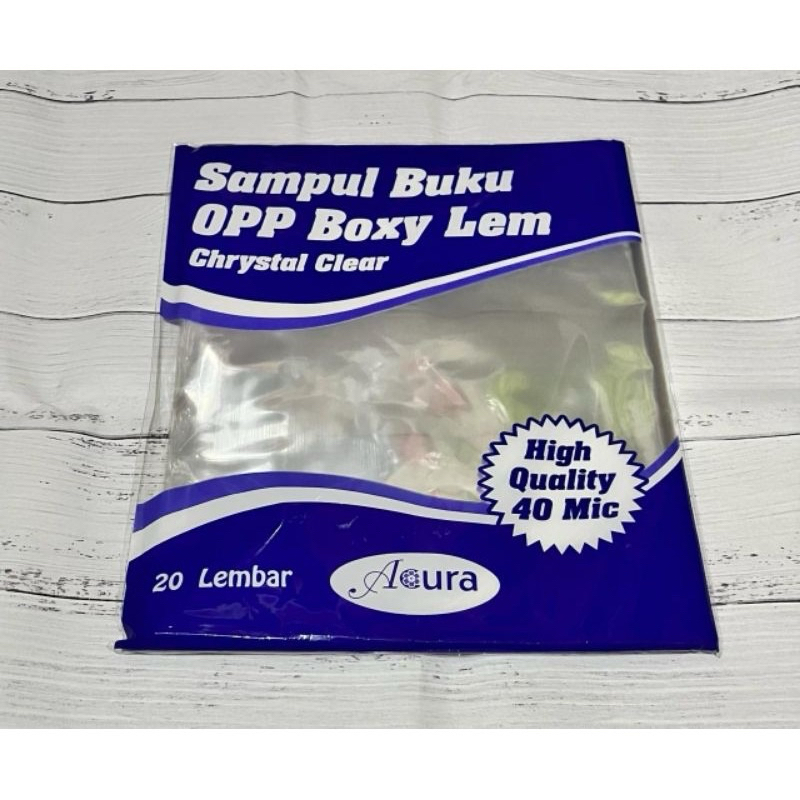 

SAMPUL PLASTIK OPP LEM BOXY/20 LEMBAR