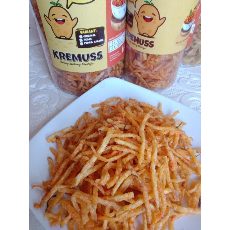 

Kering Kentang Mustofa Pedas YN 300g