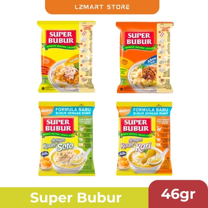 

Super Bubur All Variant ( 46gr ) / Bubur Instant