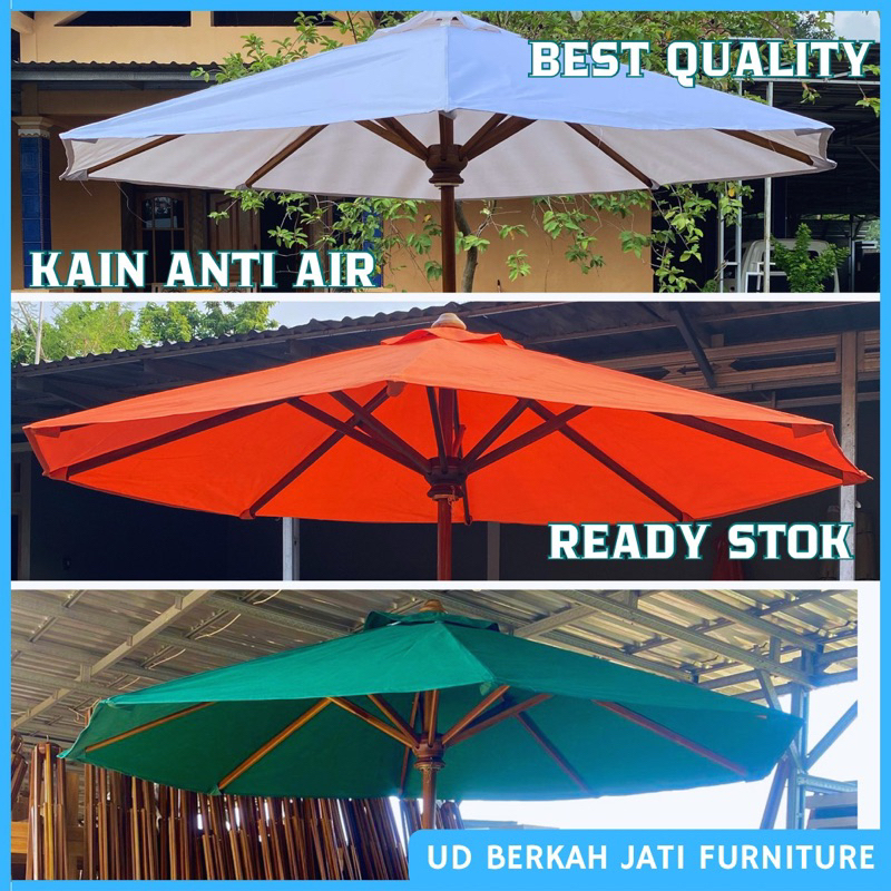 kain payung taman waterproof, kain payung cafe, kain tenda payung outdoor, kain payung pantai hotel 