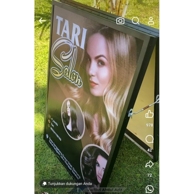 standing banner besi galpanis