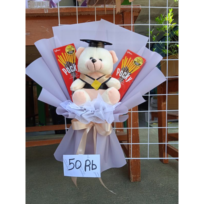 

buket boneka snack buket bunga