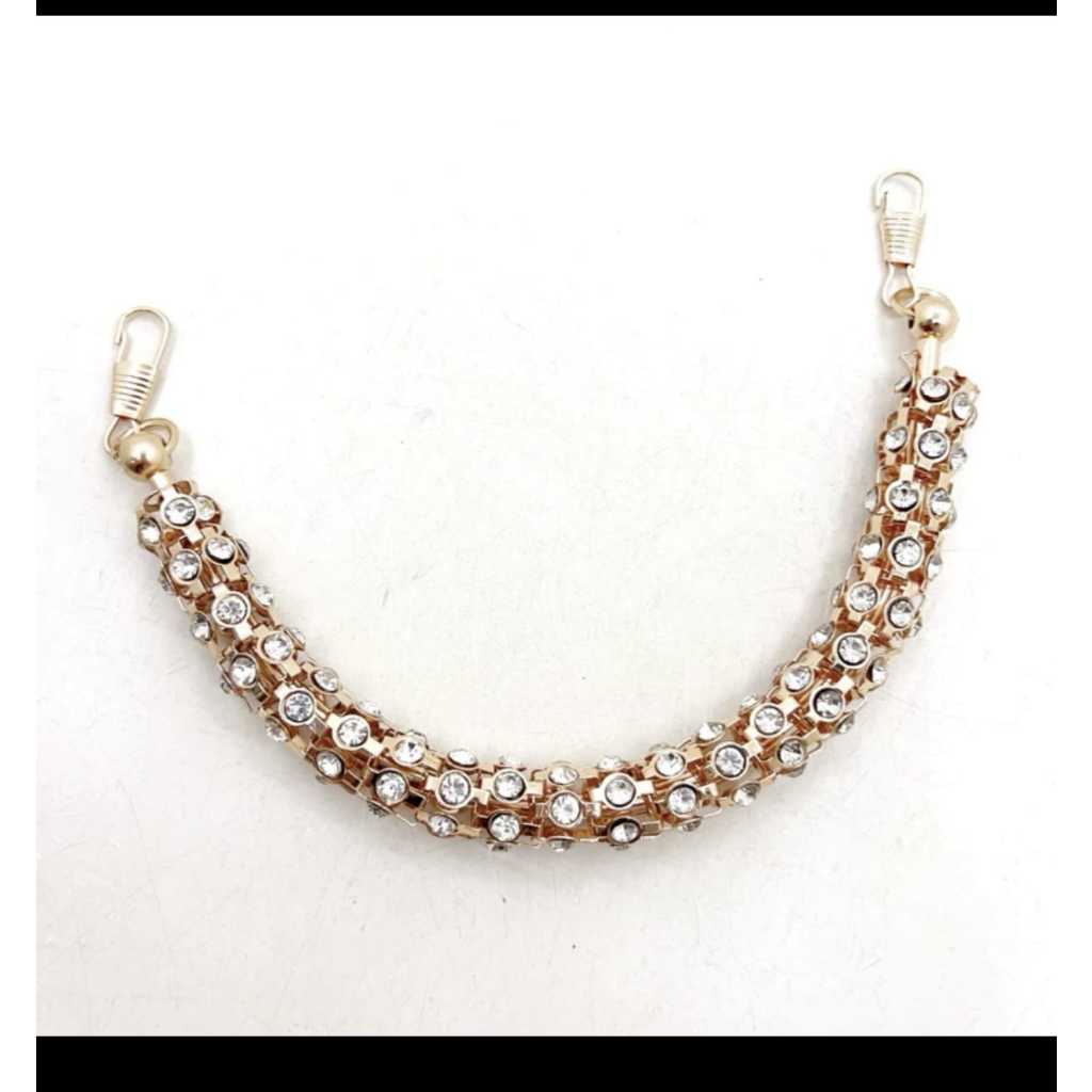 RJ8 Handle Tas Pesta Permata / Tali Pendek Tas Pesta Permata / Jinjingan Pendek Tas Pesta/ Rantai