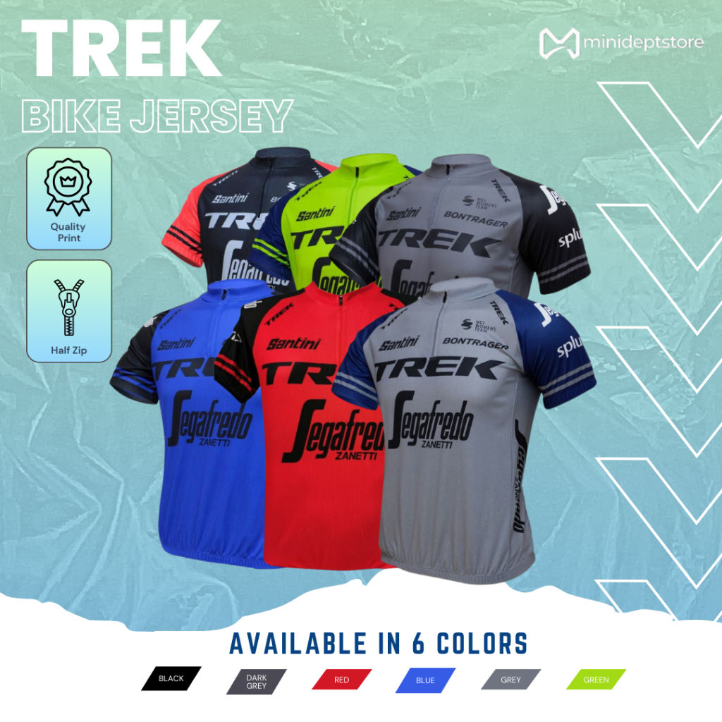 Jersey Sepeda TREK Roadbike Kaos Sepeda Lengan Pendek Baju Gowes