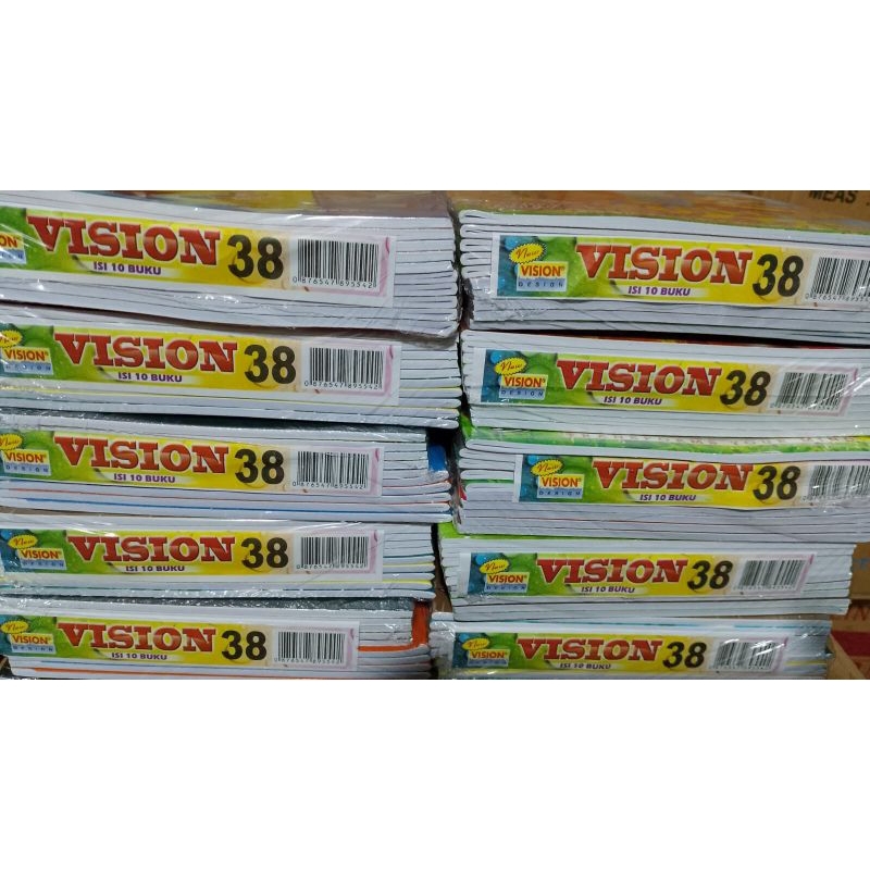 

Buku tulis vision 38lembar 1pak isi 10 buku