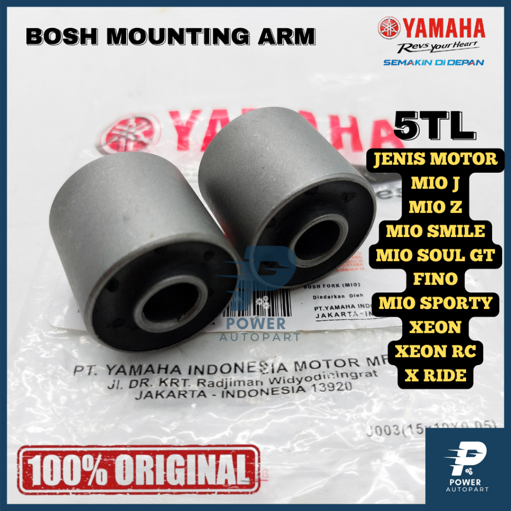 BOSH MONTING ARM YAMAHA 5TL MIO J, MIO SOUL, FINO, MIO SMILE, MIO SPORTY, MIO SOULGT, XEON KARBU, X 