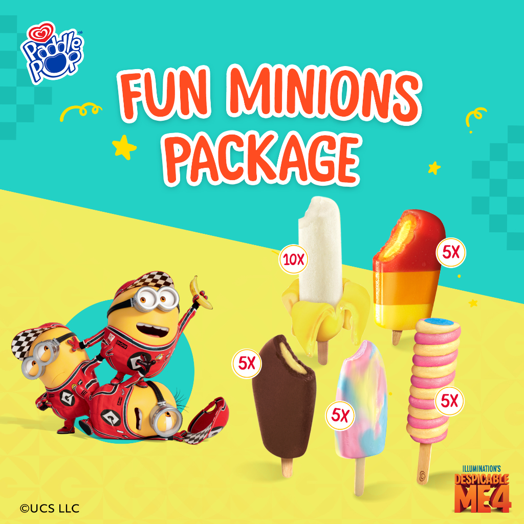 

Fun Minions Package (Paket) - Es Krim / Ice Cream Wall's