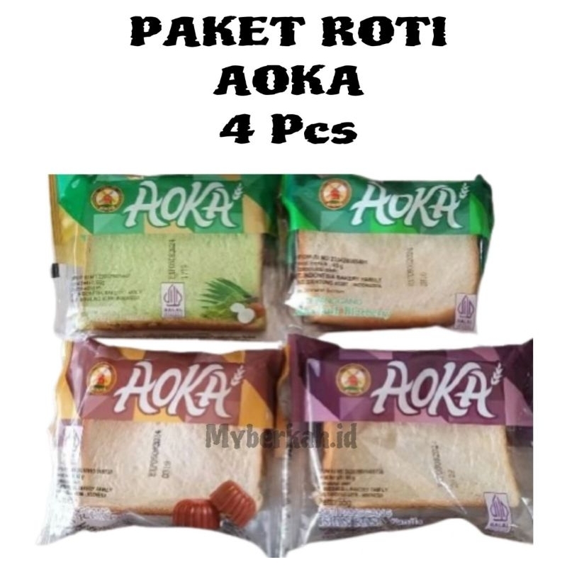 

PAKET ROTI AOKA 4 PCS || RASA RANDOM