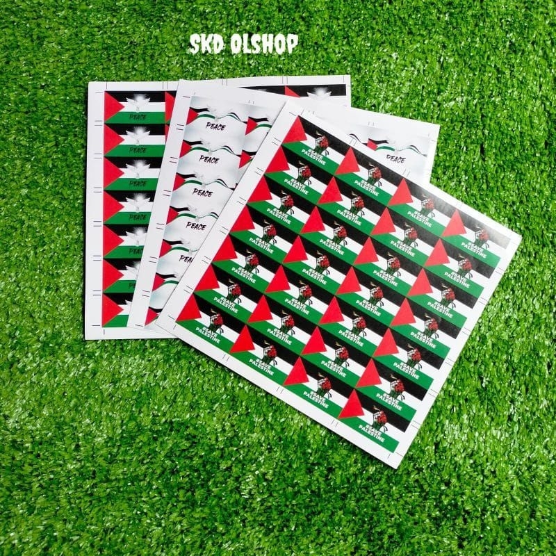 

Tempelan pipi palestina-Sticker Pipi palestina 1 lembar isi 28 pcs/cutting