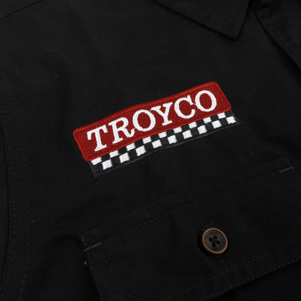 Troy Company Workshirt Workwear Engineers Black Start - Kemeja Kerja Work Shirt Hitam WSD 2650