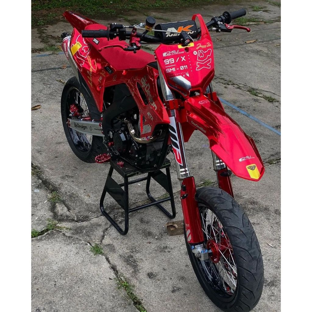Sticker Dekal CRF 450 Fullbody Stiker motor keren variasi CRF 450 Supermoto Custom Desain