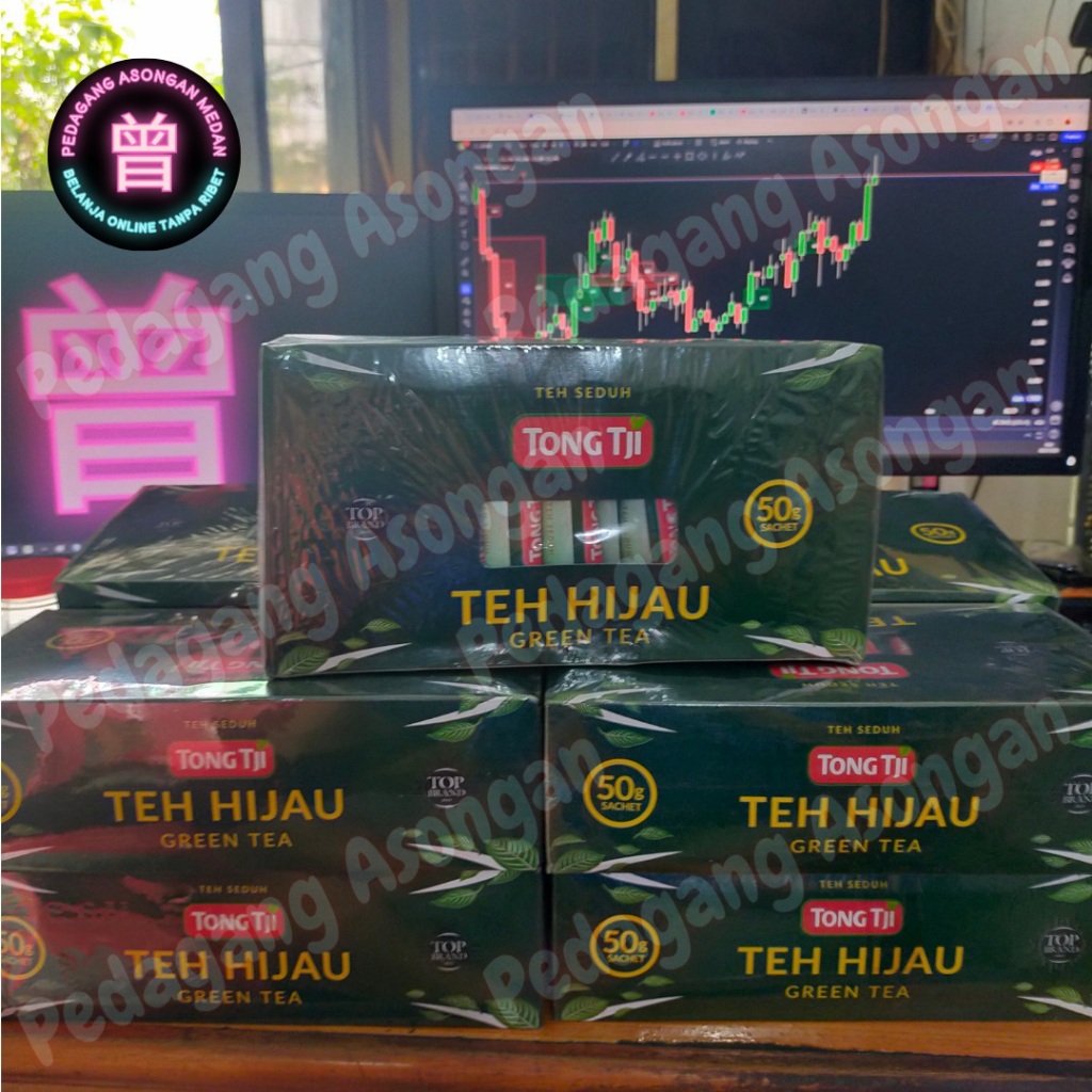 

Teh Wangi Harum Pilihan Cap Tong Tji Green Tea 1 box 10 pcs