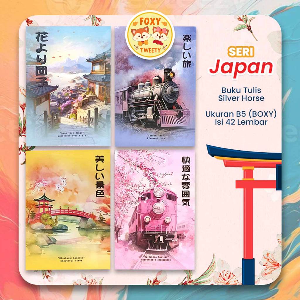 

Buku Tulis Boxy B5 Silver Horse 42 Lembar 1 Pack ( Isi 5 pcs) / Buku Tulis Ukuran BOXY Silverhorse