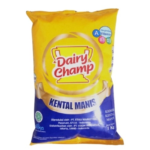 

Susu Kental Manis SKM Dairy Champ 1kg | 2.5kg Putih Pouch