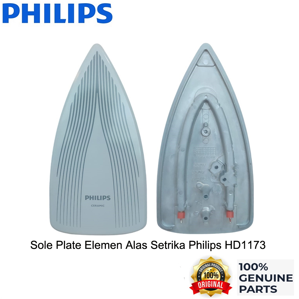 PHILIPS Setrika SperPart Sole Plate Elemen Pemanas Alas HD1173 Original