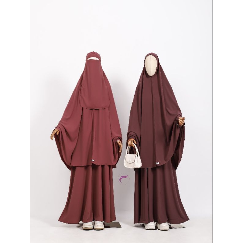 ABAYA AFIYA SERIES BAHAN NEW FORTALEZA GAMIS SYAR'I TERBARU KHIMAR NONPET FREE CADAR BANDANA