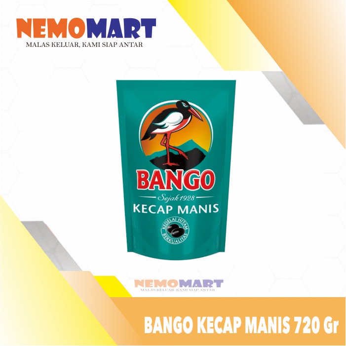 BANGO KECAP MANIS KEMASAN POUCH 720 GR G GRAM REFILL 720G 720GR 720GRAM