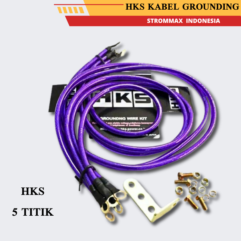 COD - HKS Kabel Grounding / HKS Wirekit / HKS 5 Titik Kabel Grounding Mobil