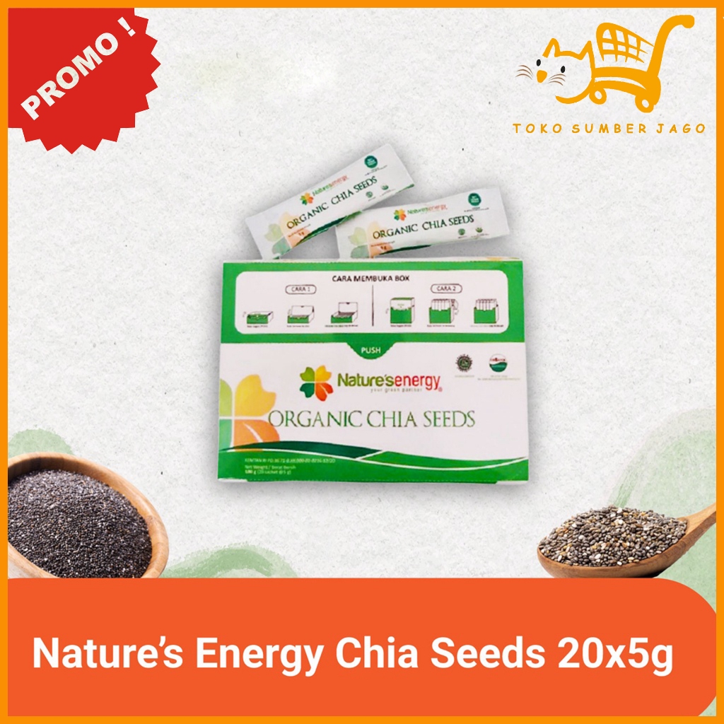 

Natures Energy Organic Chia Seeds 20 Sachets x 5gr ORIGINAL