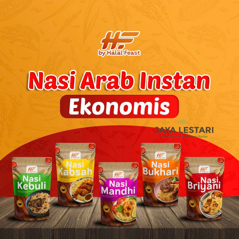 

Nasi Arab Instan by Halal feast (200g) (5 Varian)