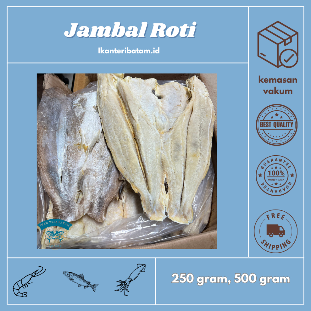 

Ikan Asin Jambal Roti Kemasan Vakum - Kualitas Premium - Ikan Teri Batam