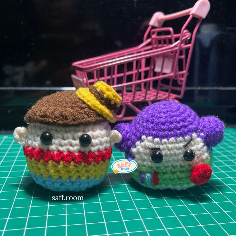 TOY STORY CHARACTER CROCHET MINI DOLL/KEYCHAIN | GANTUNGAN KUNCI BONEKA KARAKTER TOY STORY BUZZ & SH