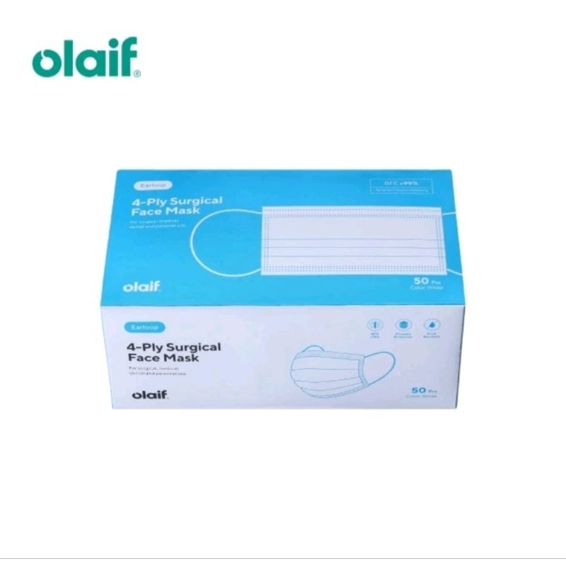 Olaif 4 ply surgical face mask | masker medis 50pcs