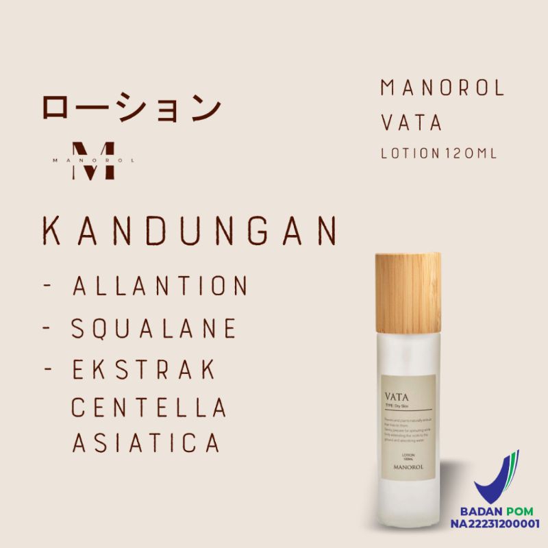 MANOROL Vata Lotion (Toner, Essence, Serum) For Dry Skin