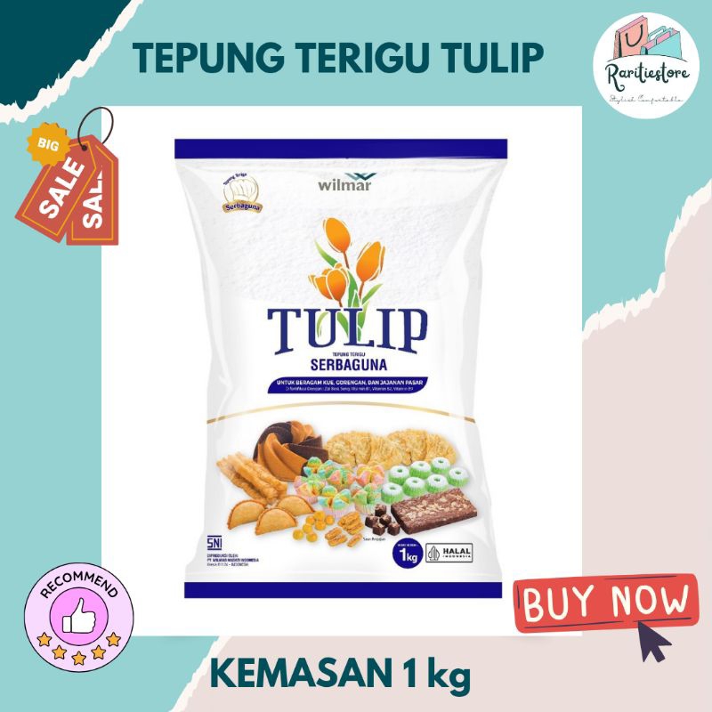 

TULIP TEPUNG TERIGU SERBAGUNA / TEPUNG TERIGU / TEPUNG GORENGAN / TEPUNG MAKANAN / BAHAN MAKANAN / BAHAN DAPUR / FLOUR