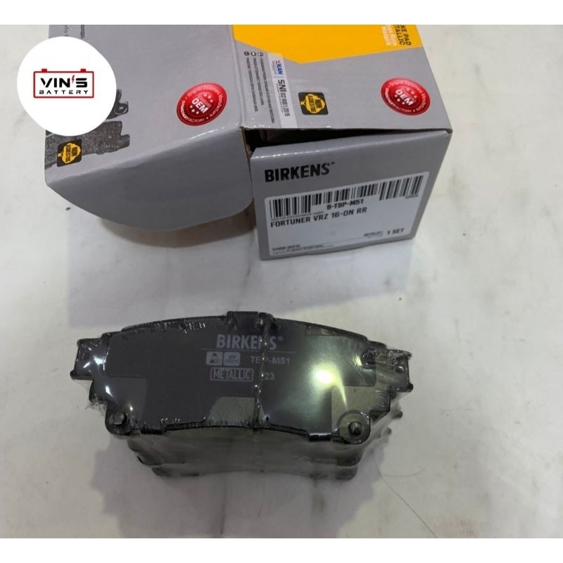 Brake Pad Fortuner VRZ 16-On Belakang