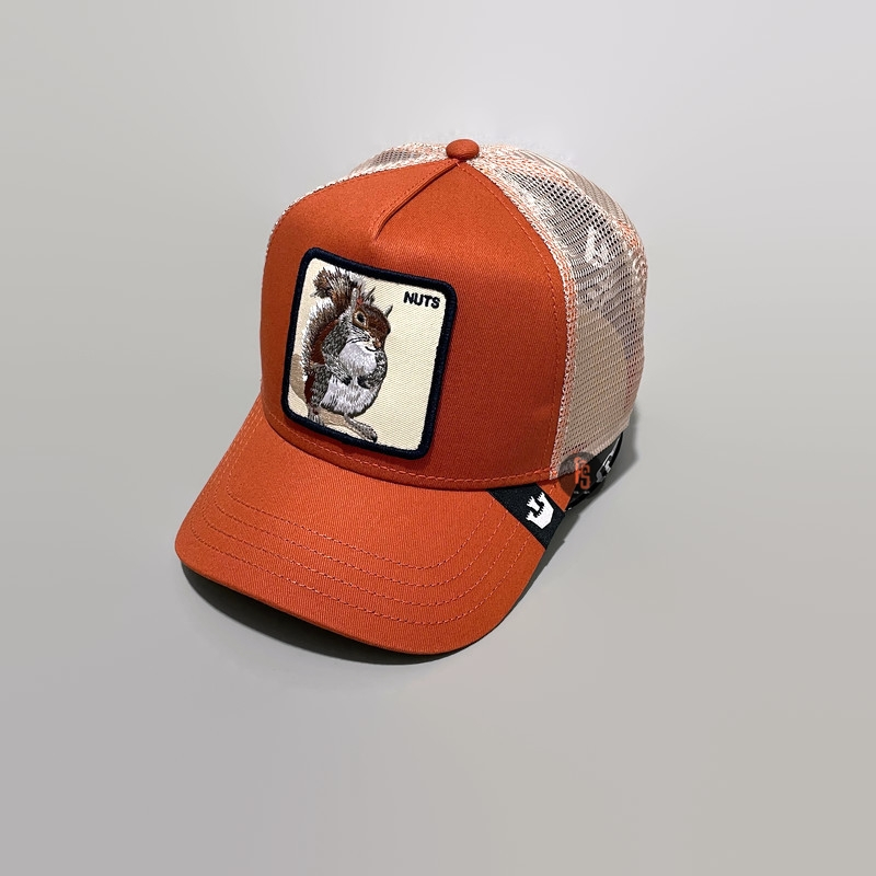 TOPI ORIGINAL GOORIN BROS TRUCKER NUTS RUSTY IVORY